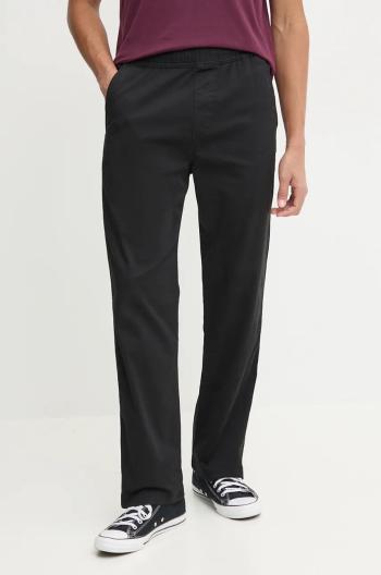Nohavice Hollister Co. pánske, čierna farba, rovné, KI330-4138
