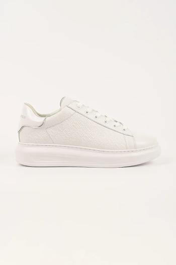 Kožené tenisky Karl Lagerfeld KAPRI biela farba, KL52543A