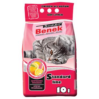 2 x 10 l (kb. 16 kg) Super Benek Citrus Freshness macskaalom