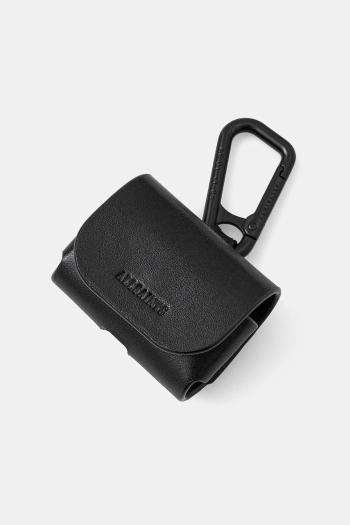 Kožené puzdro na airpod AllSaints AIRPOD CASE čierna farba, M079XB