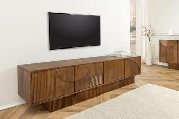 LuxD Dizajnový TV stolík Movement 200 cm hnedé mango