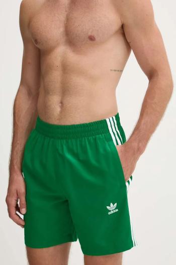 Plavkové šortky adidas Originals zelená farba, IY1552