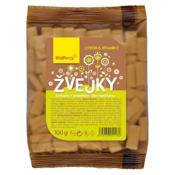 WOLFBERRY Žuvky s propolisom, citrón + vitamín C 100 g