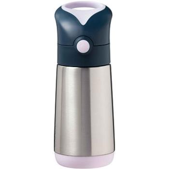 B.Box - Termoska na nápoj so slamkou, 500 ml – indigo/ružová (9353965004493)