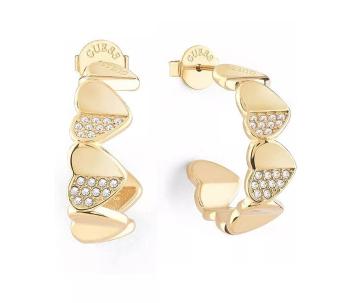 Guess Romantické kruhové náušnice Lovely Guess JUBE03040JWYGT