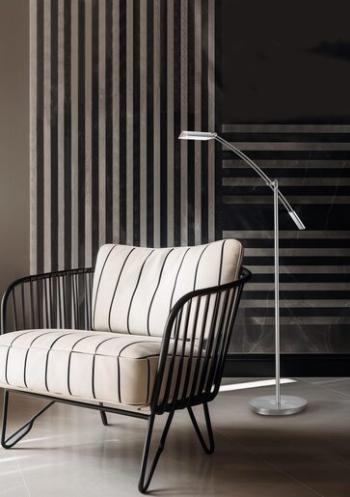 LED stojaca lampa Trio Verona nikel 420810107