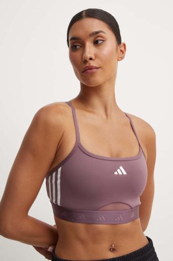 Športová podprsenka adidas Performance Hyperglam fialová farba, IX3227