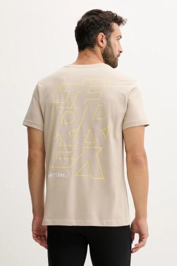 Športové tričko adidas TERREX béžová farba, jednofarebné, JM6400