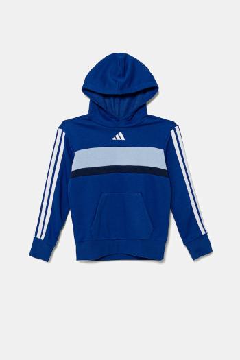 Detská mikina adidas s kapucňou, vzorovaná, JC7481