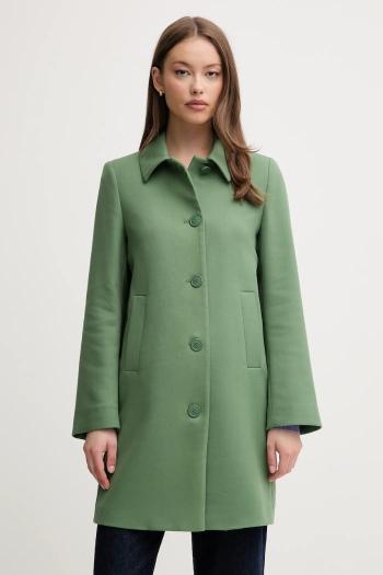 Kabát United Colors of Benetton zelená farba, prechodná, 2YEBDN07N