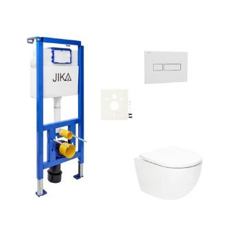 Závesný wc set SAT Fusion do ľahkých stien / predstenové vírové splachovanie SIKOJSTORFU1