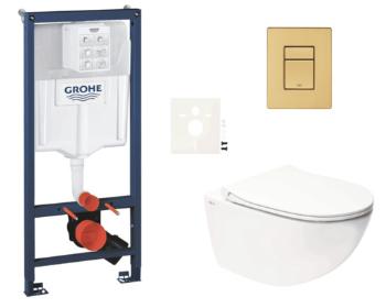 Závesný wc set do ľahkých stien / predstenová montáž Swiss Aqua Technologies Infinitio SIKOGRSIN11SCGN0