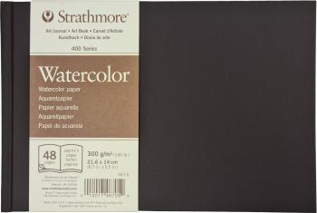 Strathmore Serie 400 Cold Press Watercolour Hardbound Book Skicár 22 x 14 cm 300 g