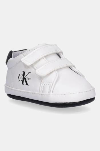 Topánky pre bábätká Calvin Klein Jeans biela farba, V0B9-83145