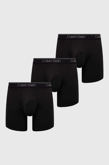 Boxerky Calvin Klein Underwear 3-pak pánske, čierna farba