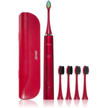 Seago Sonic Toothbrush SG-972 S5 elektrická zubná kefka Red 1 ks