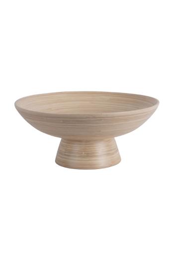 Dekoračná miska Present Time Fruit Bowl Puro 30 cm hnedá farba