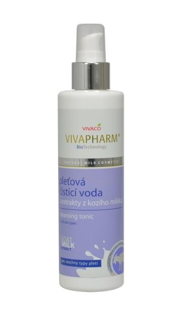 VIVAPHARM Pleťová čistiaca voda s kozím mliekom 200 ml