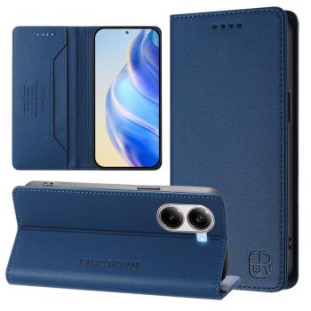 RINA Zaklápacie puzdro pre Xiaomi Poco X7 Pro tmavomodré