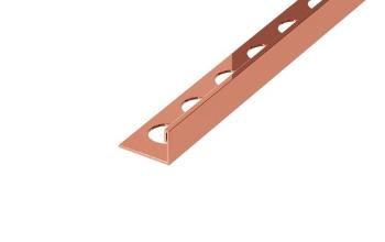 Lišta ukončovací "L" Eviso bronze lesk, nerez PVD, dĺžka 270 cm, výška hrany 10,5 mm, FILB0003