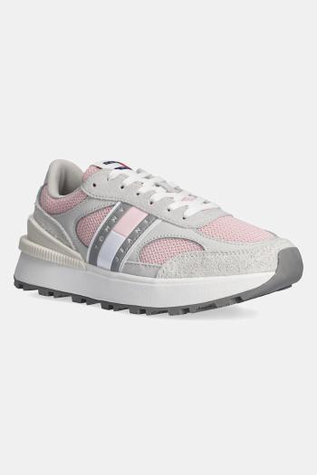 Tenisky Tommy Jeans TECH RUNNER ružová farba, EN0EN02743