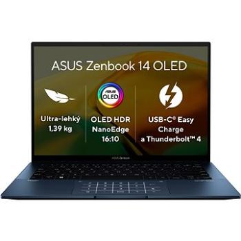 ASUS Zenbook 14 OLED UX3402ZA-OLED256W Ponder Blue celokovový + ZDARMA Elektronická licencia Bezstarostný servis ASUS - bez nutnosti registrace / aktivace