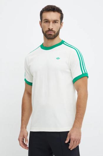 Tričko adidas Originals Cali Tee pánske, béžová farba, vzorované, JN5965