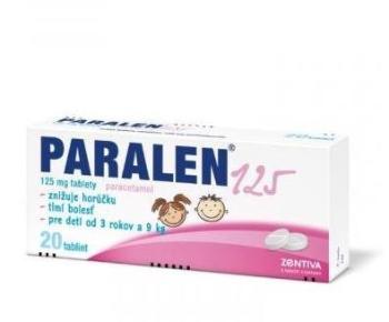 Paralen proti bolesti a horúčke 125 mg 20 tbl