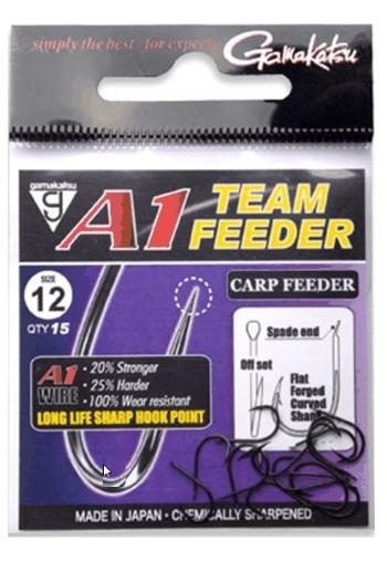 Gamakatsu háčiky a1 team feeder carp feeder - veľkosť 12
