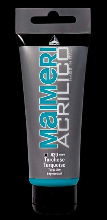 MAIMERI ACRILICO - Akrylové farby 430 - turquoise, 0,075 L