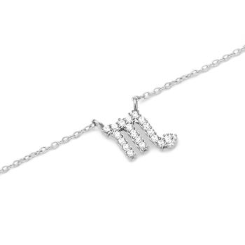 Daniel Wellington Nestarnúci oceľový náhrdelník znamení Škorpión Crystal Zodiac DW00400950