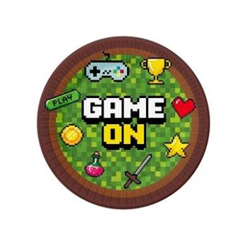 Papierové taniere pixel – minecraft 18 cm – 6ks (5902973160598)