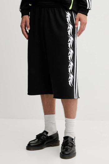 Šortky adidas Originals Spiders Oversized Inch Sweat Shorts čierna farba, JW0205