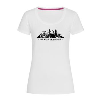 Bontis Dámske tričko BE WILD IN NATURE - Biela | XL