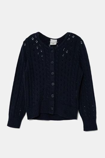 Detský sveter Abercrombie & Fitch tmavomodrá farba, tenký