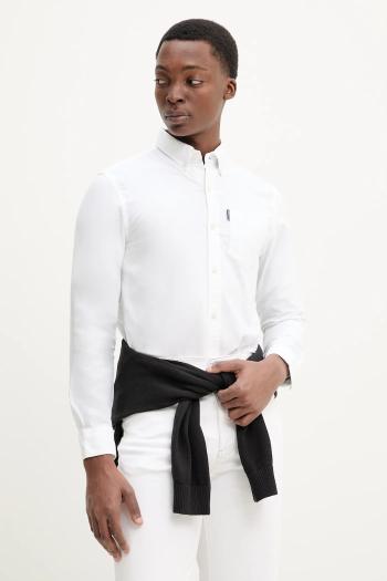 Bavlnená košeľa Superdry pánska, biela farba, regular, s golierom button-down, M4010991A-KKJ