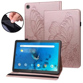 ART BUTTERFLY Zaklápacie puzdro Lenovo Tab M10 Plus 3. generácia ružové