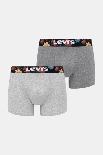 Boxerky Levi's 2-pak šedá farba, 37149-1117
