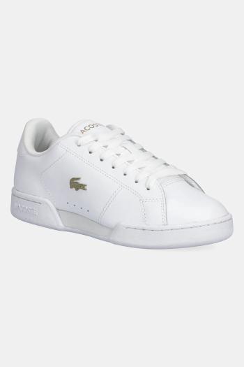 Kožené tenisky Lacoste CARNABY CUP dámske, biela farba, 49SFA0115