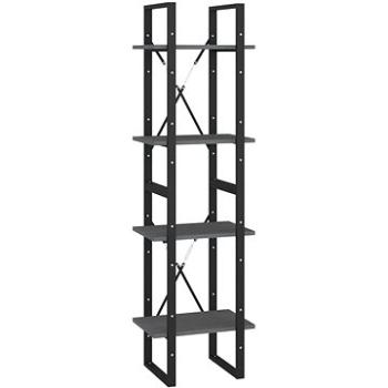 Shumee so 4 policami sivá 40 × 30 × 140 cm masívna borovica, 806424