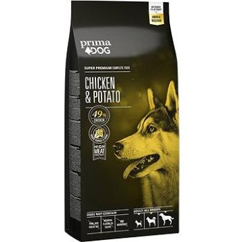 PrimaDog Kura so zemiakmi pre dospelé psy všetkých plemien, 12 kg (6430056887142)