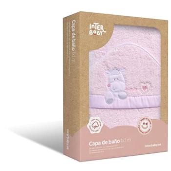 INTERBABY osuška froté ovečka, ružová (8435690606140)