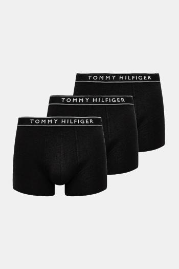Boxerky Tommy Hilfiger 3-pak pánske, čierna farba, UM0UM03458