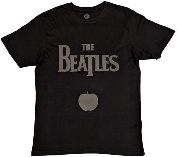 The Beatles Tričko Drop T Logo & Apple Unisex Black L