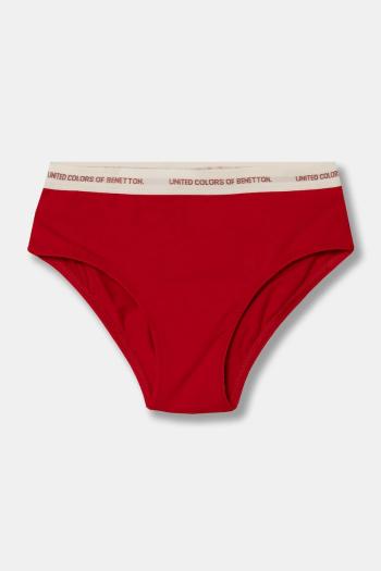 Detské nohavičky United Colors of Benetton červená farba, 32IM0S028