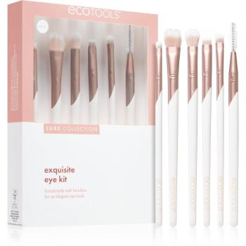 EcoTools Luxe Collection Exquisite sada štetcov na oči a obočie 6 ks