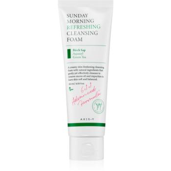 AXIS-Y 6+1+1 Advanced Formula Sunday Morning Refreshing Cleansing Foam hĺbkovo čistiaca krémová pena pre citlivú pleť 120 ml