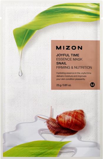 MIZON Joyful Time essence mask Snail vyživujúca plátienková maska so spevňujúcim účinkom 23 g