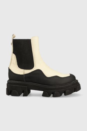 Kožené topánky chelsea Steve Madden Merilyn dámske, béžová farba, na platforme,
