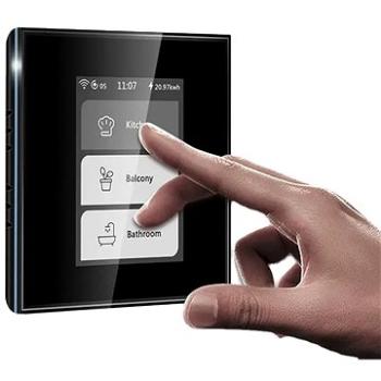 iQtech Millennium L8HSTYB, WiFi multifunkčný vypínač Smartlife, čierny (IQTO006)